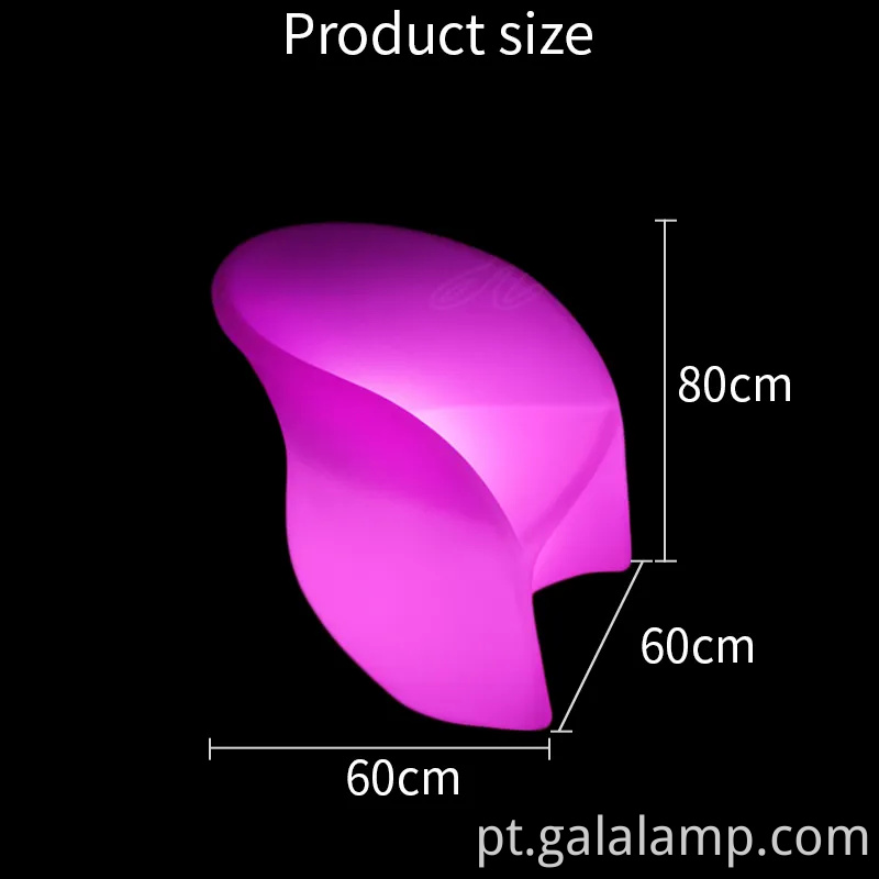 Contemporary LED Cube Seating para reuniões chiques ao ar livre